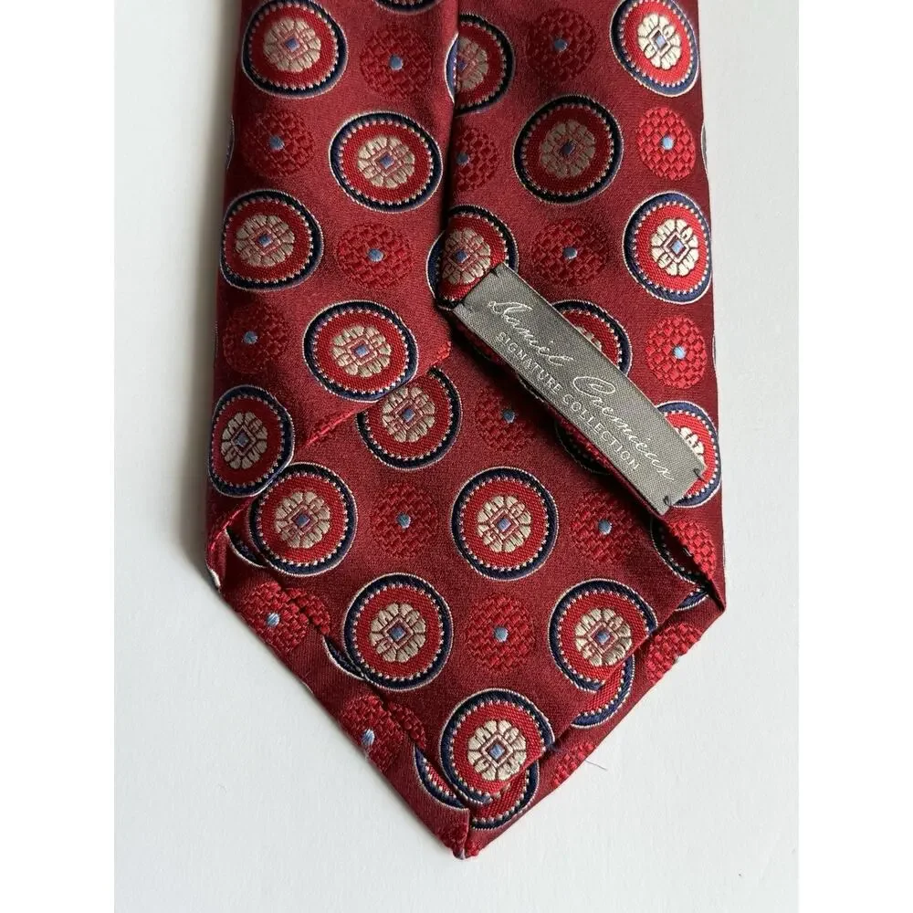 Daniel CREMIEUX‎ Signature Collection Red 100% Silk Tie Limited Edition 495/558